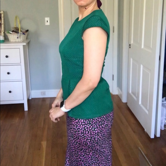 Madewell Peplum Top with Cap Sleeves - Picture 4 of 8